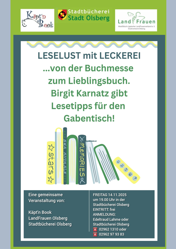 Plakat A3 LeseLust Leckerei 14.11