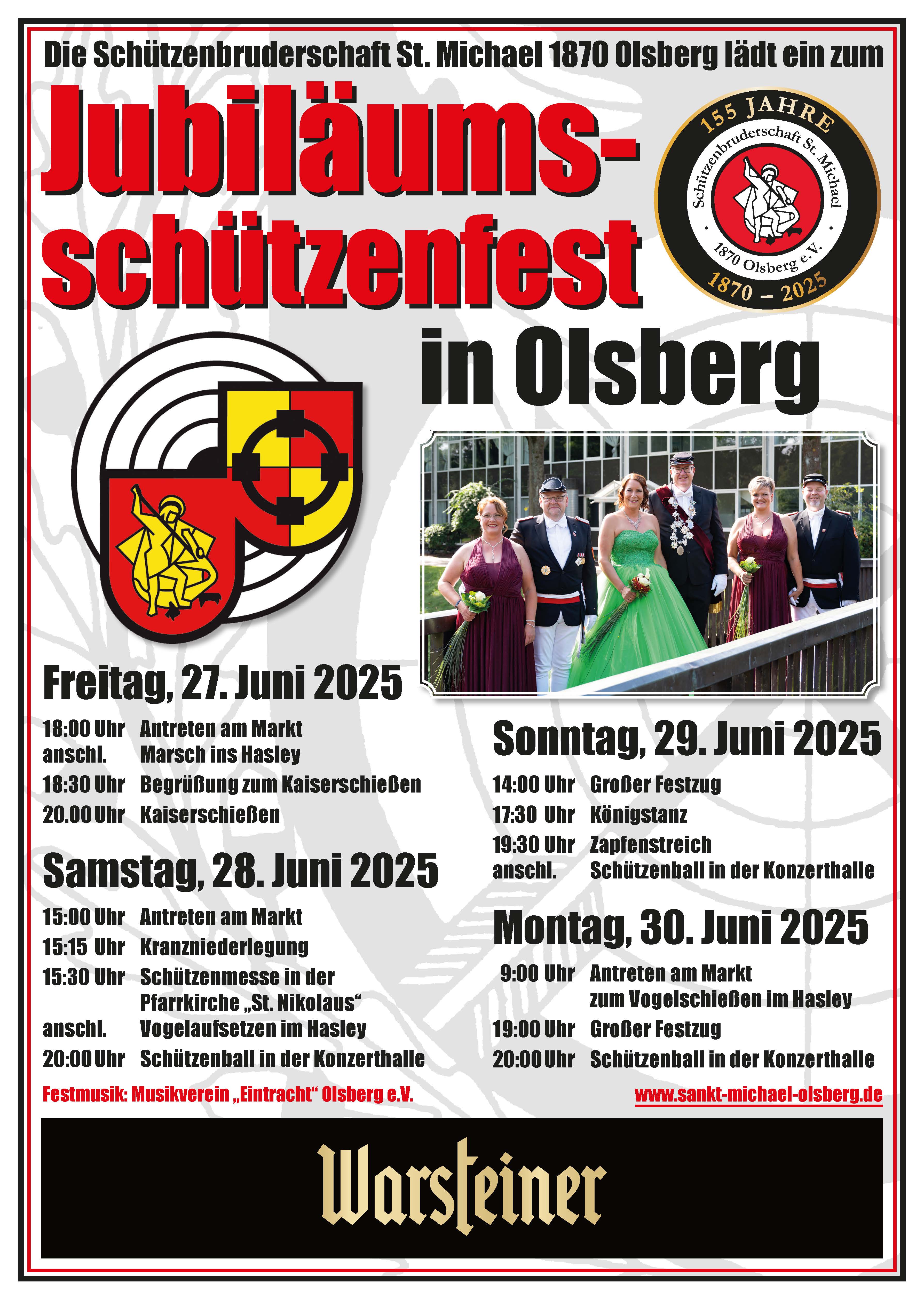 Plakat DIN A3 Schuetzenfest Olsberg 2025