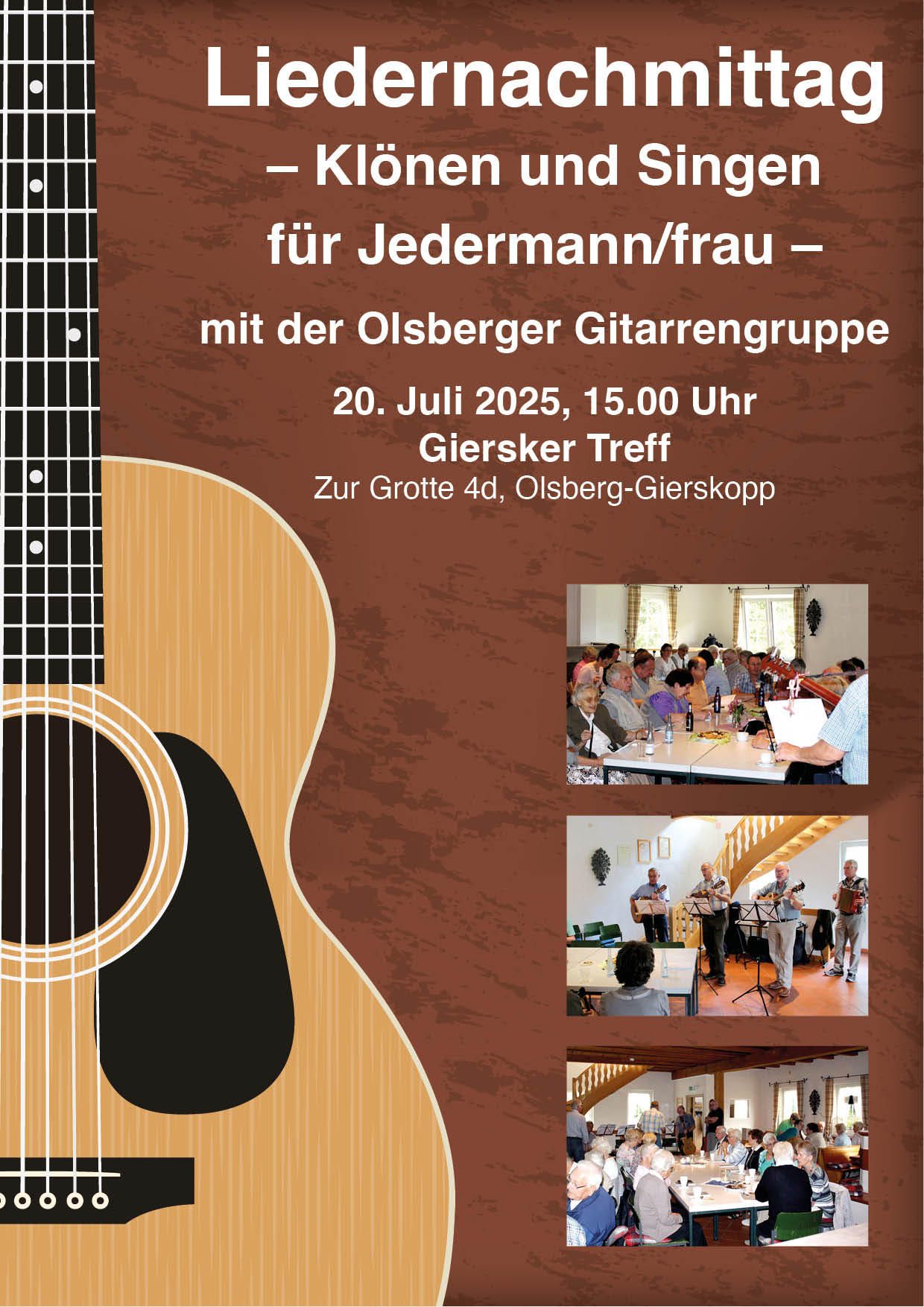 Poster Liedernachmittag 2 2025