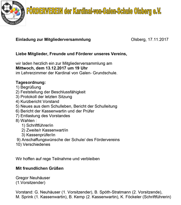 Einladung Foerderverein Grundschule 12 17