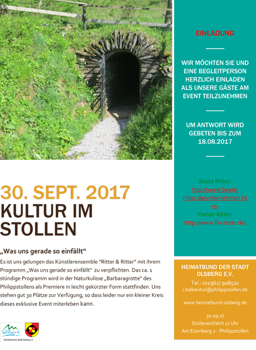 Einladung Kultur im Stollen Web