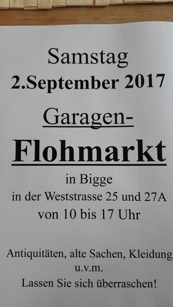 Garagen Flohmarkt Web