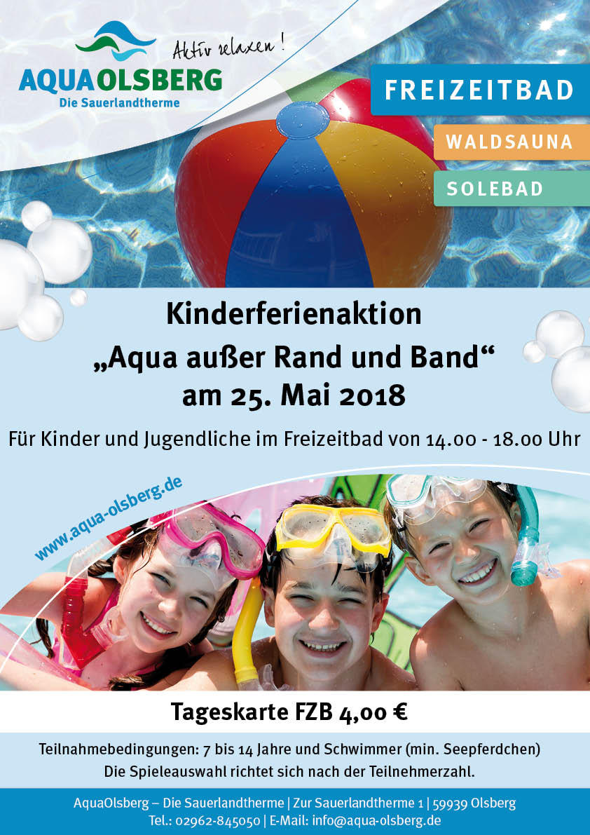 Aqua ausser Rand und Band 25.05.2018