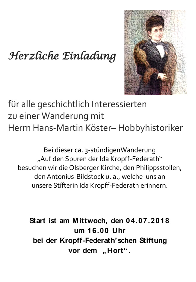 Einladung zur Wanderung Jugendhilfe Web