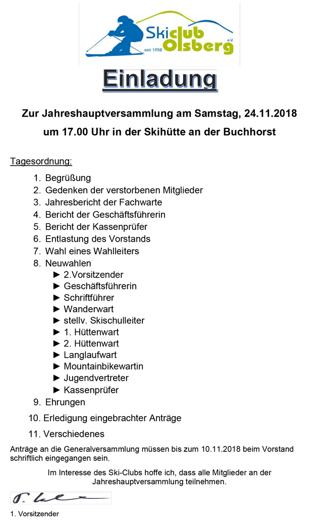JHV Skiclub 2018