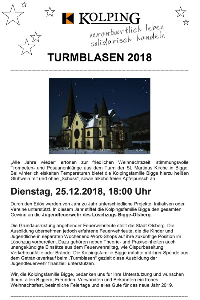 Plakat Turmblasen 2018