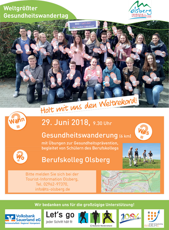 Plakat Gesundheitswandertag