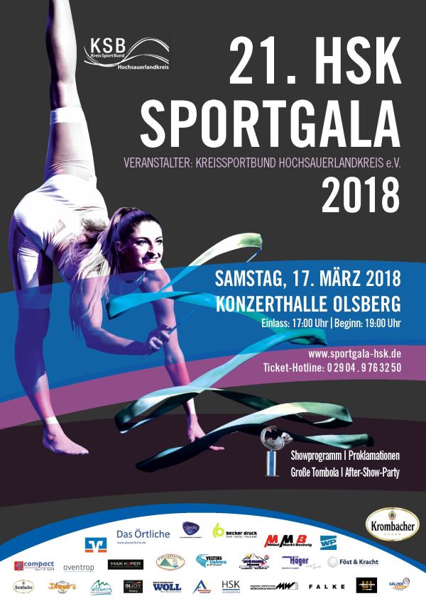 Plakat HSK Sportgala 2018