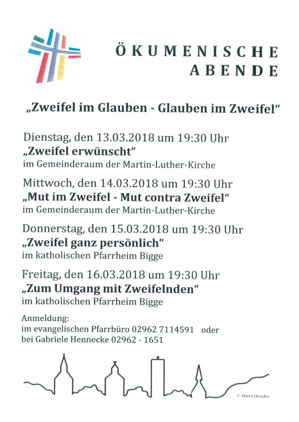 Zweifel im Glauben Plakat