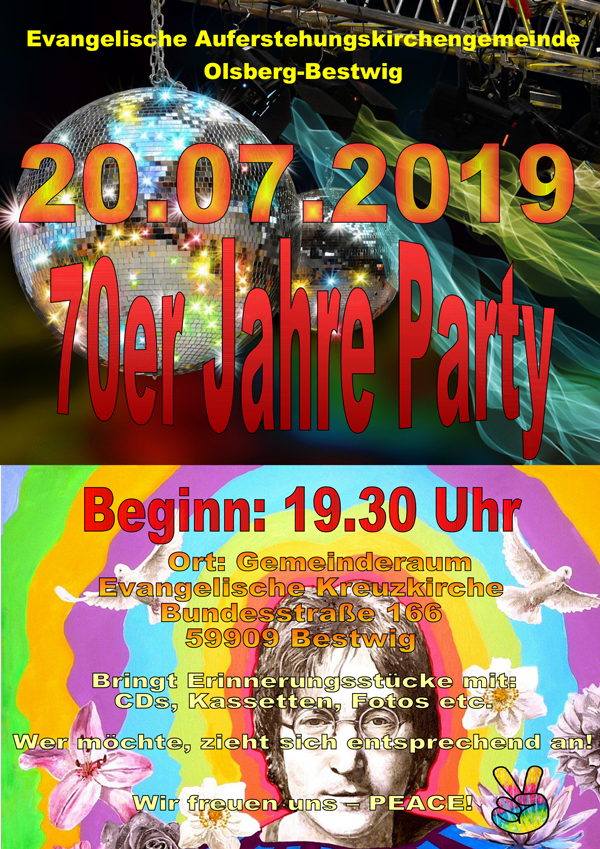 70er Jahre Party Web
