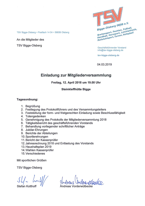 Einladung Mitgliederversammlung TSV Web