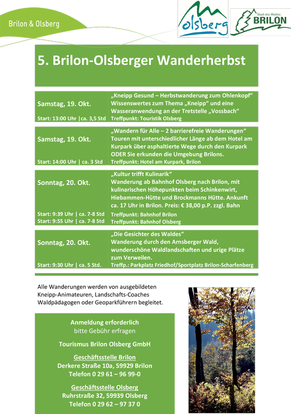 Plakat Wanderungen Oktober 2019 Seite 2 Web