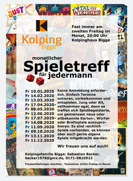 2020 Spieleabend Kolping BiggeWeb
