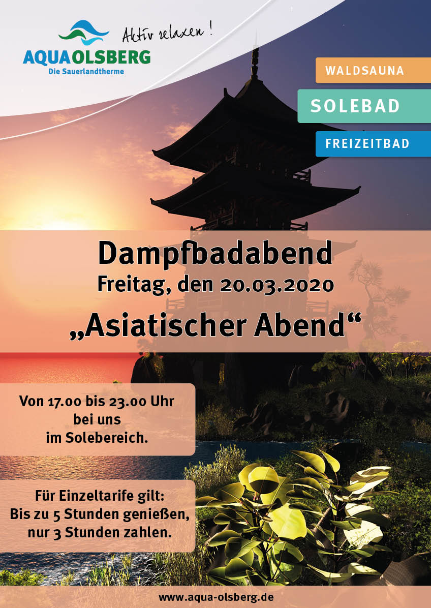 Dampfbadabend Maerz 2020