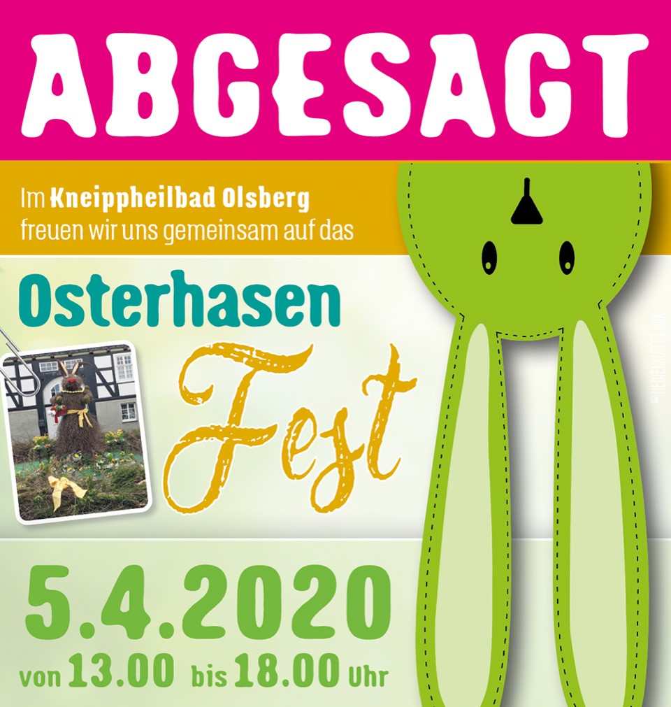 Osterhasenfest Absage
