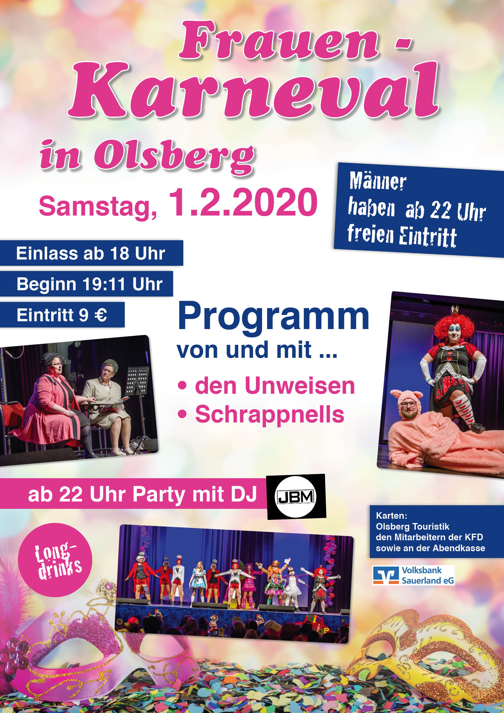 Plakat Frauen Karneval