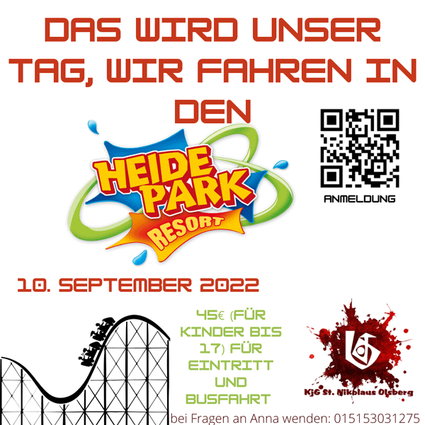 Flyer Heidepark mit QR CodeWeb