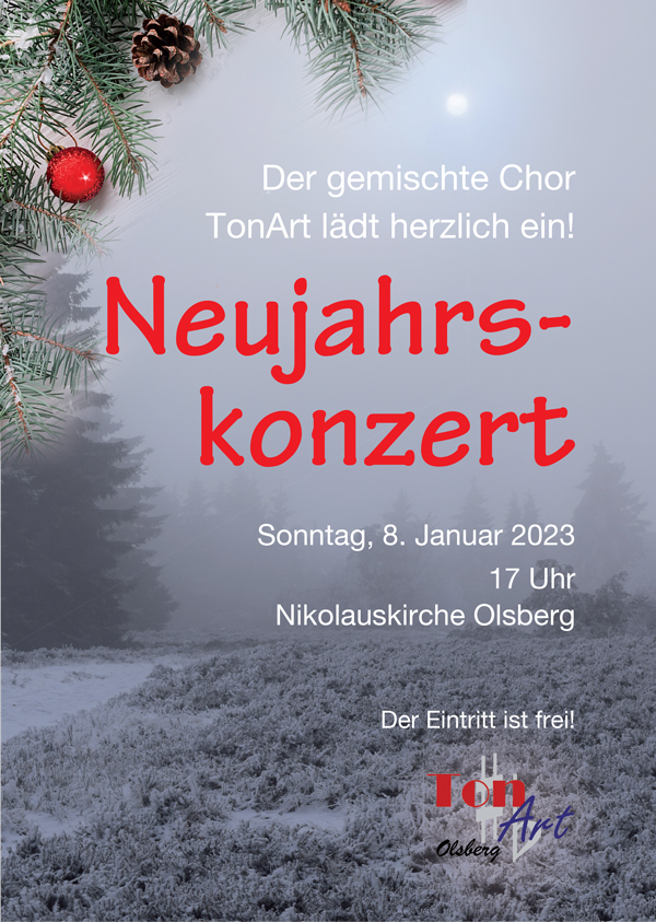 Plakat Neujahrskonzert