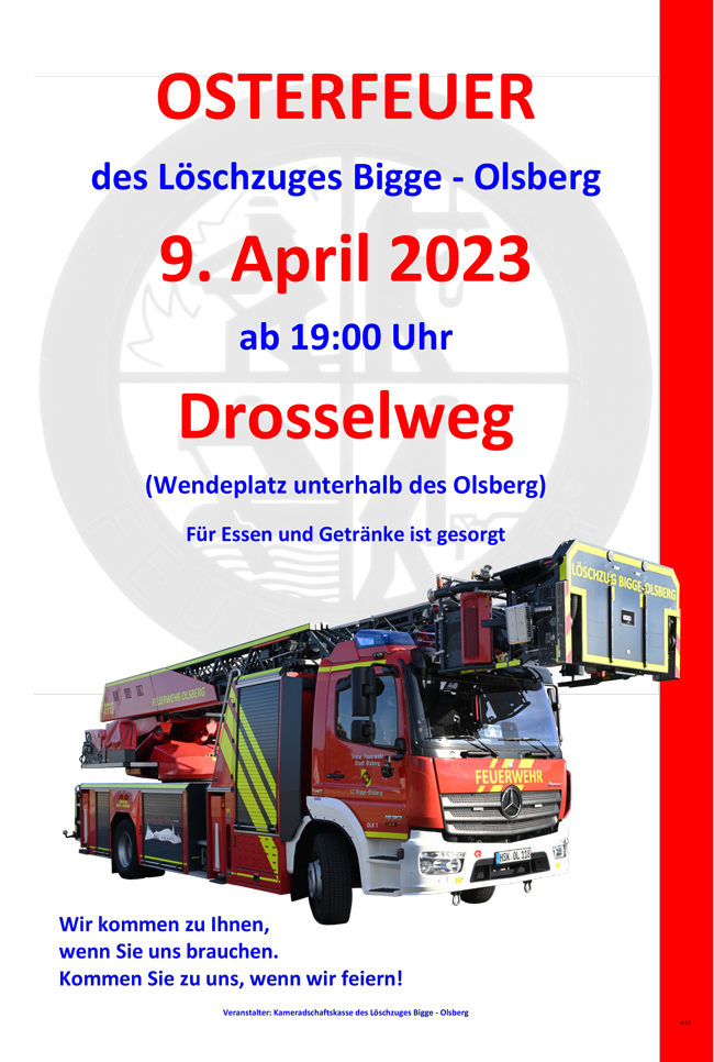Plakat Osterfeuer 2023Web