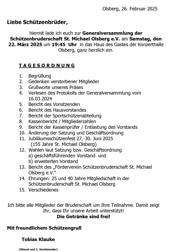 Generalversammlung TO