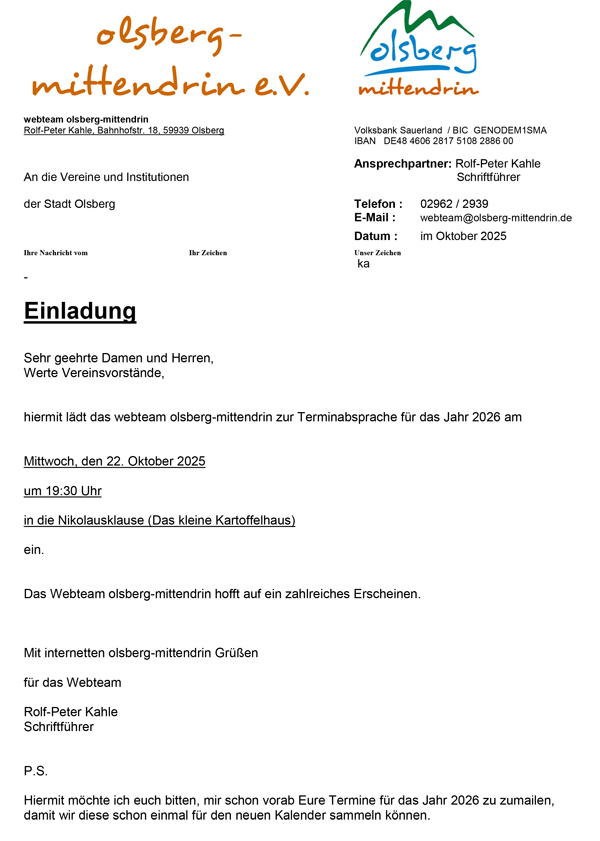 P Einladung Terminabsprache 2026