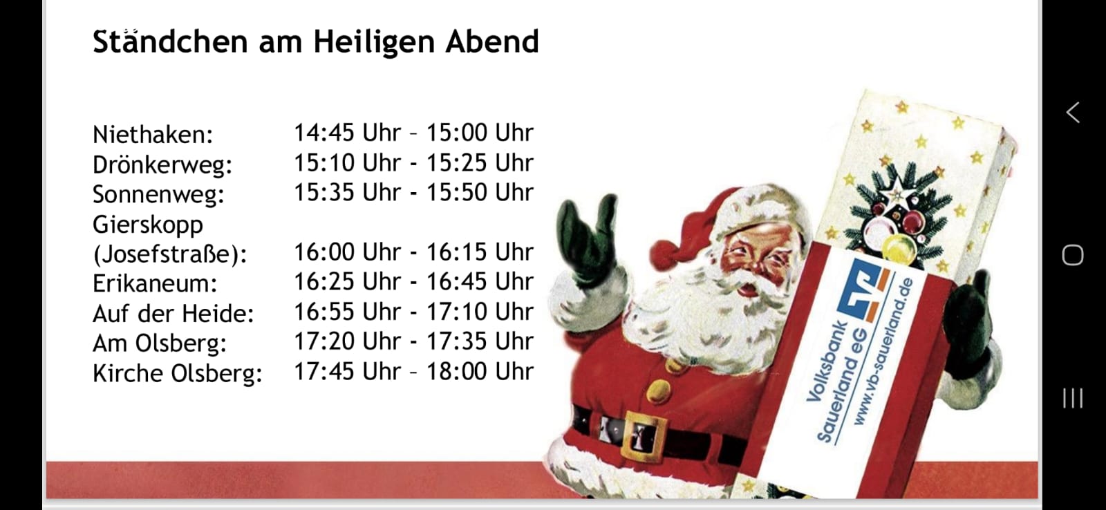 Staendchen Heilig Abend