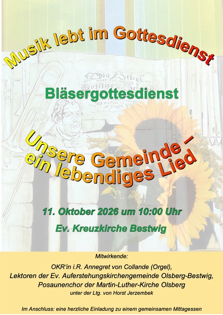 Plakat Musik lebt im Gottesdienst