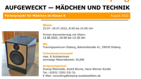 Mädchen und Technik Elektroprojekt 2022 thumb