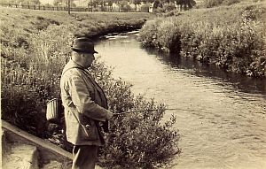 Fischer an der Ruhr